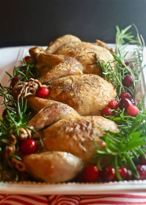 Others who do not eat beef, and those who are not. Cornish Game Hens with Cranberry Stuffing | gritsandpinecones.com