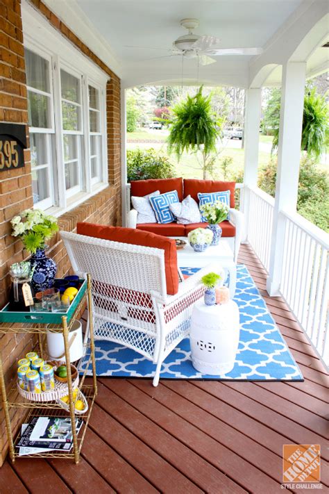 Front Porch Ideas Southern Charm With Mediterranean Color