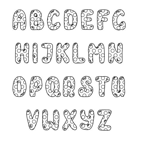 9 Best Polka Dot Printable Alphabet Letters - printablee.com