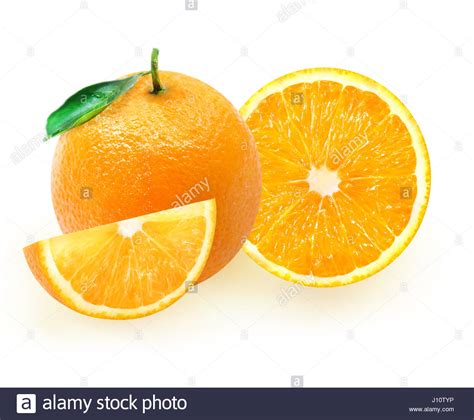 Isolated Oranges Collection Of Whole And Sliced Orange Fruits Isolated