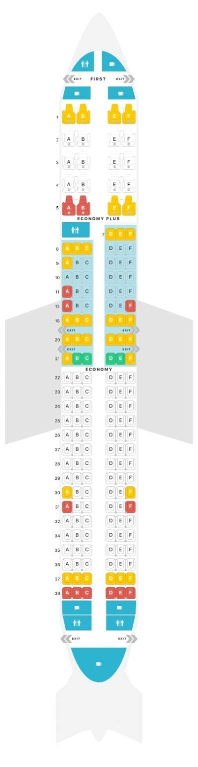 United Boeing 737 900 Seat Map