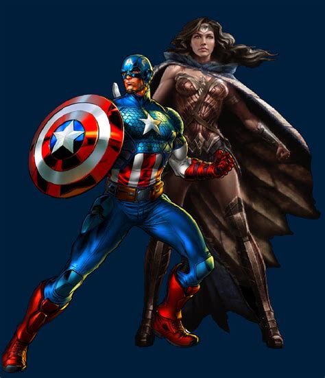 Captain America And Wonder Woman By Wolfblade111 On Deviantart