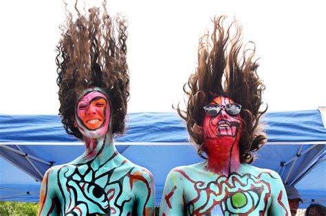 ‘body Painting Day Brings Daring Splashes Of Color To Union Square