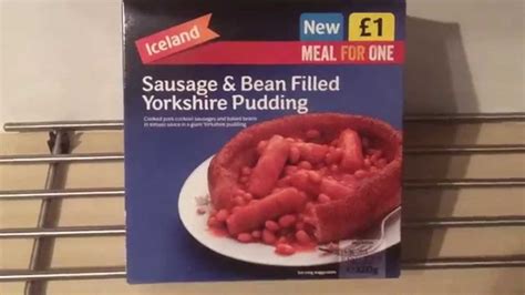 Iceland Sausage And Bean Filled Yorkshire Pudding Youtube