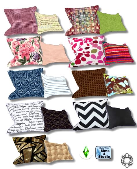 Pillows By Oldbox At All 4 Sims Sims 4 Updates