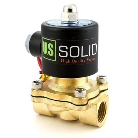 Us Solid 12 Npt Brass Electric Solenoid Valve Ac 110v Viton Semi