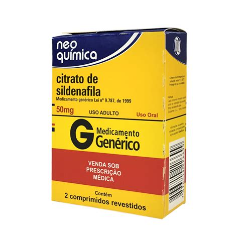 Citrato De Sildenafila 50 Mg 2 Comprimidos Hypermarcas GenÉrico Gtin