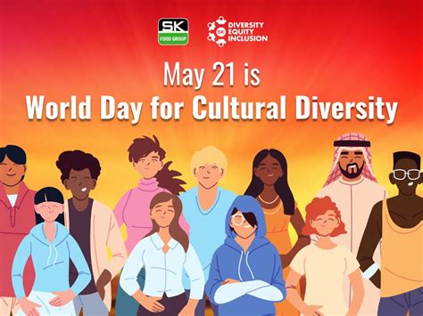 May 21 Is World Day For Cultural Diversity Sk Food Group