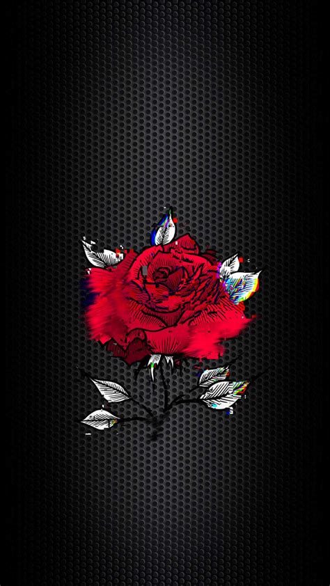 Glitch Rose Iphone Wallpaper Iphone Wallpapers