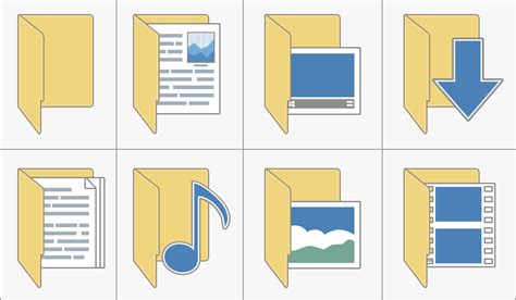 Microsoft Windows 10 Folder Icons