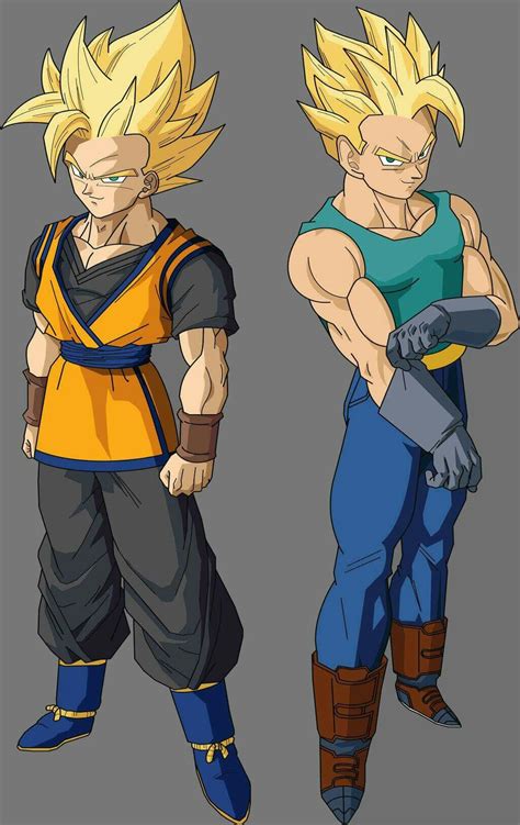Dragon ball z is a japanese anime television series produced by toei animation. Adult Trunks and Goten Canon | Dragon ball art, Dragon ball z, Dragon ball