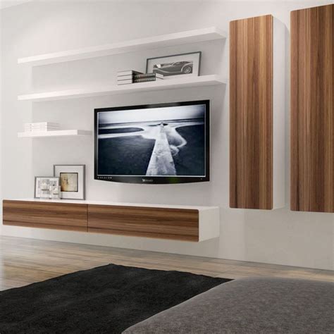 4 Ingenious Wall Mounted Entertainment Center That Looks Trendy With