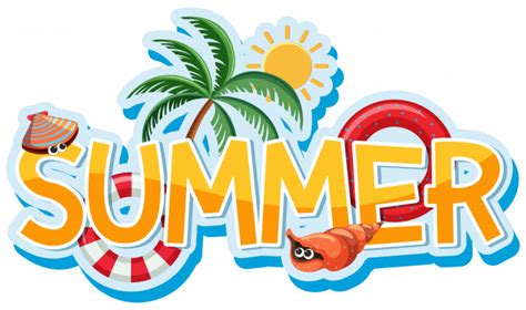 Summer Word Design Clipart Clip Art Library