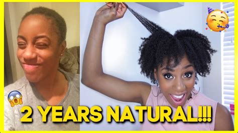 2 Years Natural Hair Growth Length Check Update Youtube