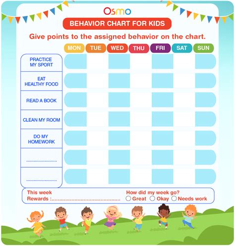 Kindergarten Behavior Chart Printable