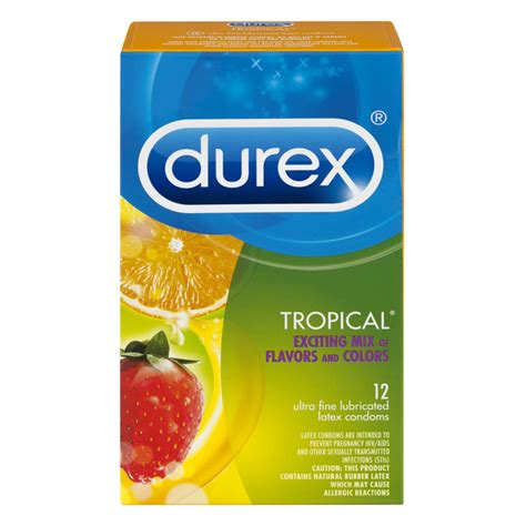 Save On Durex Tropical Ultra Fine Lubricated Latex Condoms Order Online