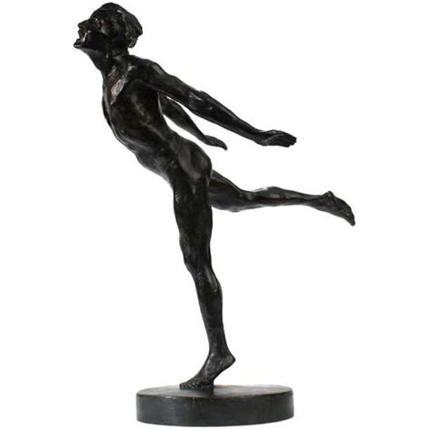 Goldscheider French Art Deco Bronze Sculpture Of A Nude Male Ballet Dancer For Sale At 1stdibs