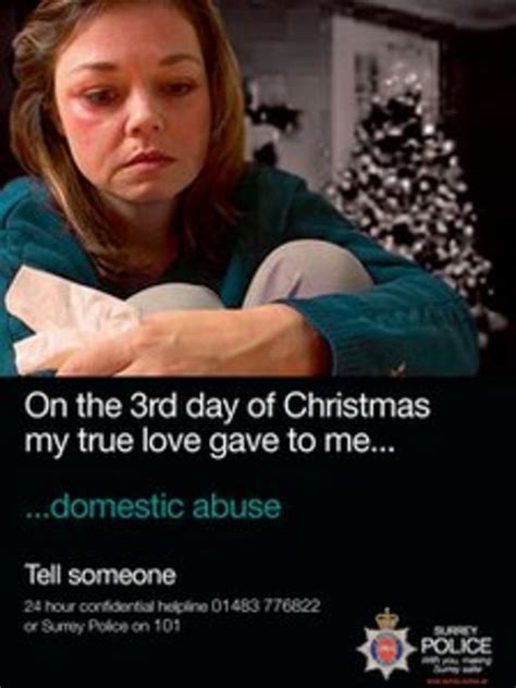 Surrey Police Issue Christmas Domestic Violence Warning Bbc News