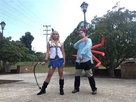 First Time Cosplay Lucy Heartfilia And Cancer From Fairy Tail R