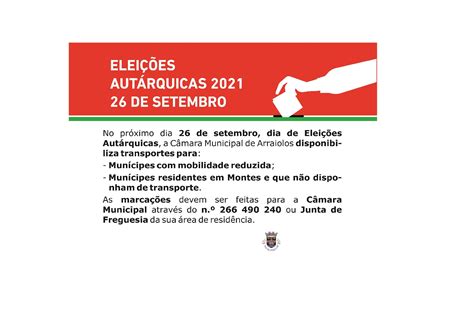 Transportes Eleições Autárquicas Dia 26 De Setembro De 2021 Portal Institucional Do