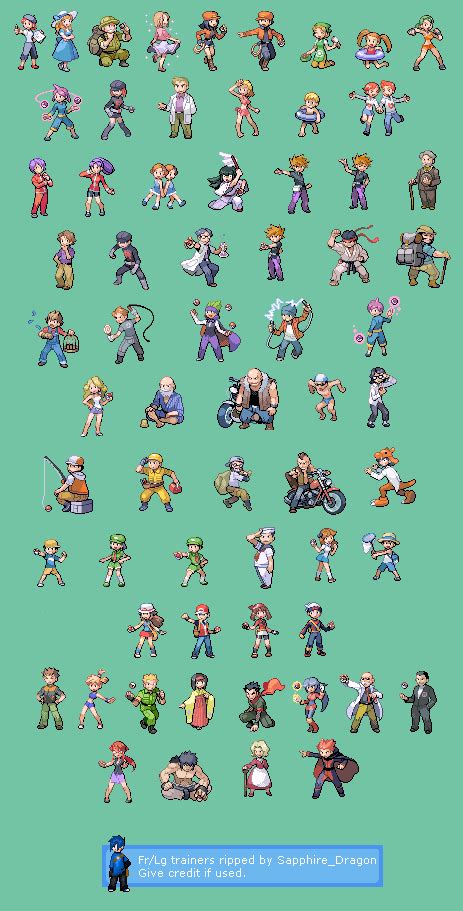 Apr 01, 2015 · the pkmn.net sprite resource is a collection of pokémon sprites for free usage. Pokemon Fire Red Trainer Sprites | The River City News