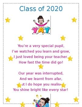 Free Editable End of Year Poem by Rainbows within reach ae | TpT