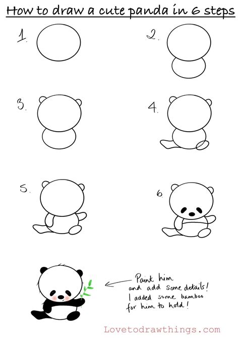 How To Draw A Cute Panda In 6 Steps