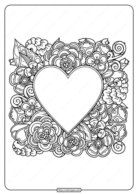 20 Free Printable Valentine Hearts Coloring Pages Evelynin Geneva