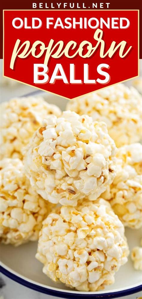 Old Fashioned Popcorn Balls Popcorn Recipes Easy Popcorn Balls