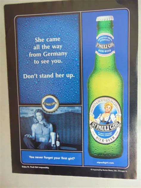 2005 All The Way From Germany St Pauli Girl Beer Vintage Art Print Ad