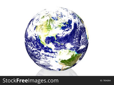 Earth In White Background Free Stock Images And Photos 7834264