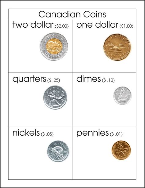 Kindergarten Canadian Money Worksheets Printable 271862 Free Pin On