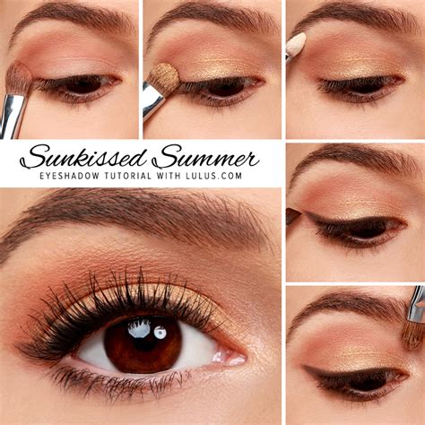 Lulus How To Sunkissed Summer Gold Eyeshadow Tutorial
