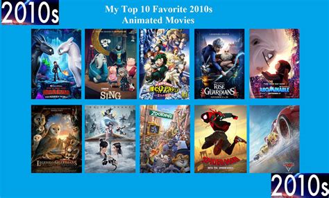 My Top 10 Favorite 2010s Animated Movies By Jackskellington416 On