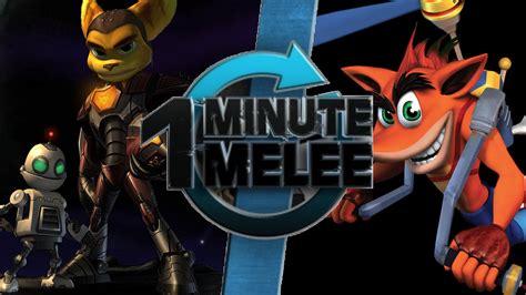 One Minute Melee Ratchet And Clank Vs Crash Bandicoot One Minute