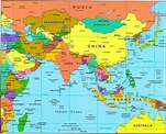 Mapa de Asia: Político y Físico (Mudo y con Nombres) + Países