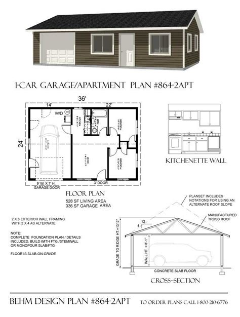 Garage plans are great for expanding hobbies, storing cars or rv's, and even creating more living space. Car Apartment Garage Plan One Story Apt - House Plans | #158159