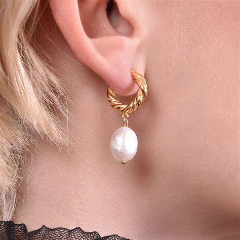 Adley Gold Vermeil Pearl Drop Earrings Culturesse