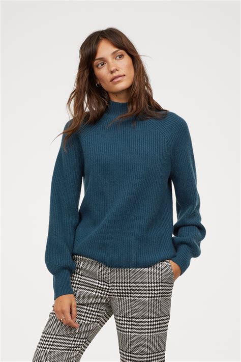 Handm Rib Knit Cashmere Sweater Best Fall Sweaters From Handm 2018 Popsugar Fashion Photo 6