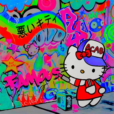 Acab Hello Kitty Art Anime Wall Art Hello Kitty