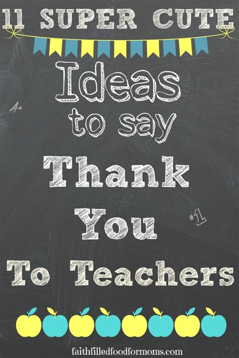 Easy Homemade Teacher Appreciation Craft Ideas