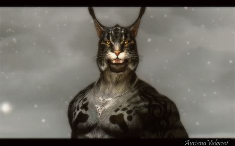 Muscular Khajiit Textures And Skeleton At Skyrim Nexus Mods And Community