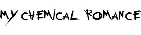 My Chemical Romance Font Download Famous Fonts