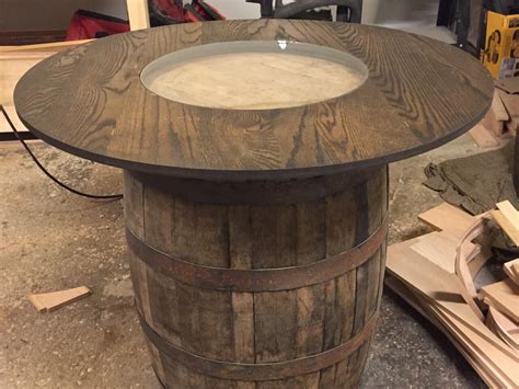 whiskey barrel table w glass top ubicaciondepersonas cdmx gob mx