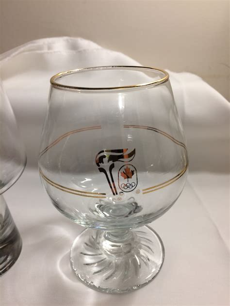 Beer And Brandy Snifter Glasses Calgary Olympics 1988 Clear Etsy