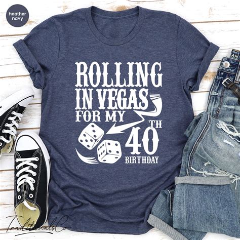 Vegas Birthday Tshirt 40th Birthday T Shirt 40 Vegas Etsy