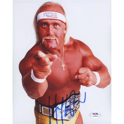 Hulk Hogan Signed Wwe 8x10 Photo Psa Hologram Pristine Auction