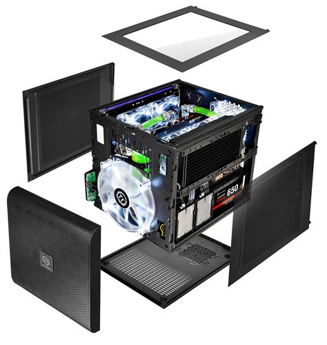 Thermaltake Core V21 SPCC Micro ATX Mini ITX Cube Gaming Computer Case