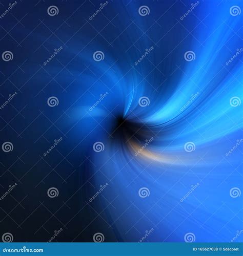 Abstract Blue Zoom Effect Background Stock Illustration Illustration