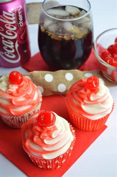Cherry Coke Float Cupcakes House Of Yumm